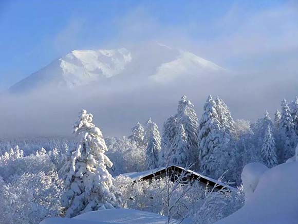 旭岳雪山画像