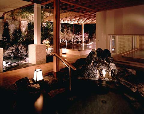 函館湯の川温泉 花びしホテル露天風呂画像