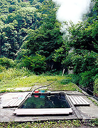 阿曽原温泉露天風呂と高熱隧道画像