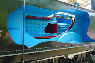 青梅鉄道公園蒸気機関車カットモデル画像