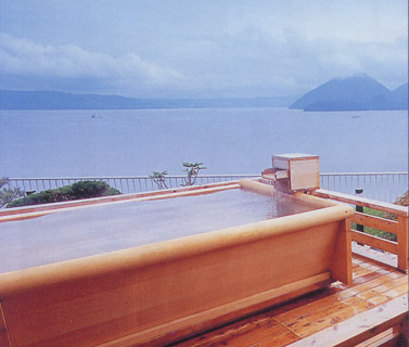 洞爺湖を望む絶景露天風呂その１