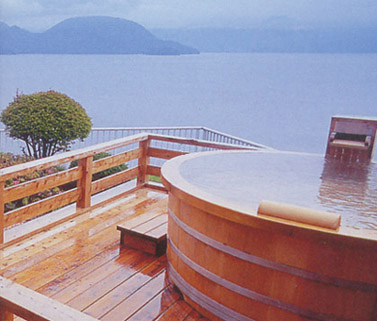 洞爺湖を望む絶景露天風呂その２