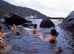 悪石島　海中温泉画像