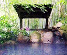 旅館 湯本荘露天風呂画像