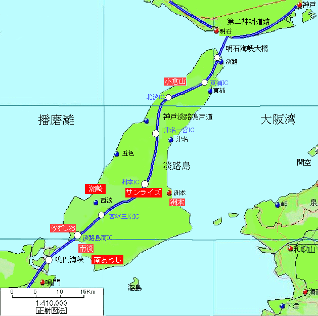 淡路島温泉地図画像