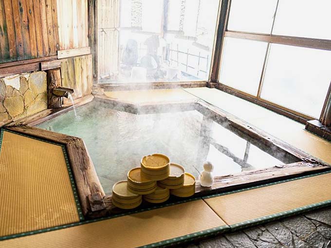 嶽温泉 山のホテル 畳風呂画像