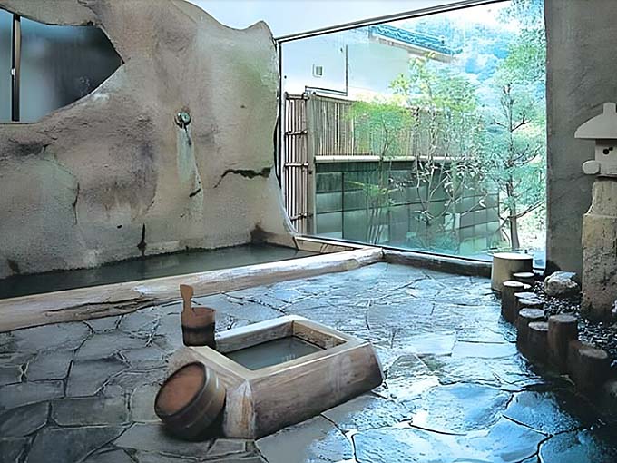 弁天鉱泉 旅館弁天鉱泉 大浴場かけ湯画像