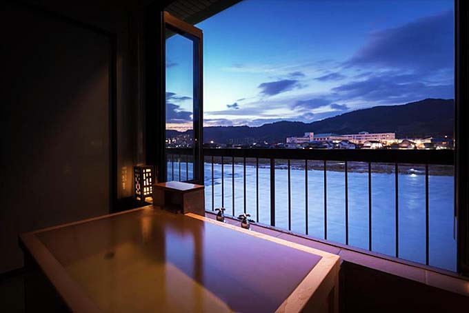 筑後川温泉 清乃屋  客室専用露天風呂画像