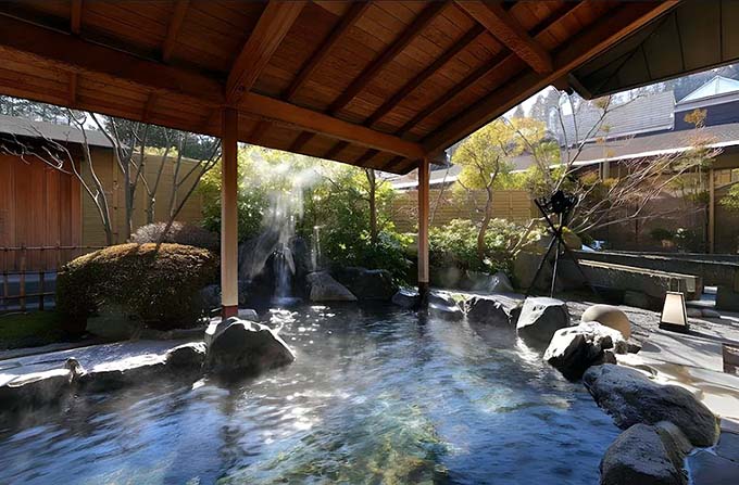 母畑温泉 八幡屋 露天風呂画像