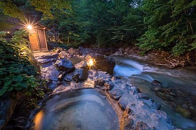 二岐温泉 大丸あすなろ荘 露天風呂画像