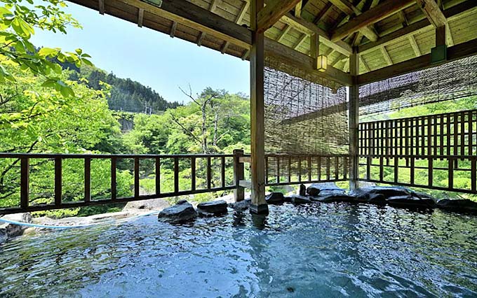 湯野上温泉 藤龍館 露天風呂画像