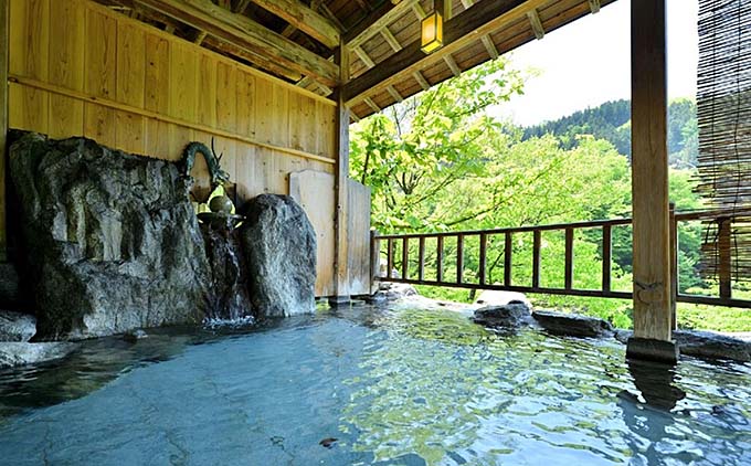 湯野上温泉 藤龍館 露天風呂画像