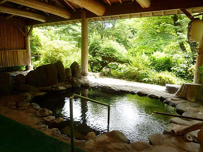 川中温泉 かど半旅館 露天風呂画像