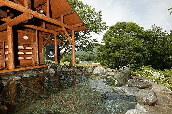 湯の小屋温泉 ホテルサンバード 露天風呂画像