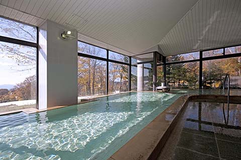 ニセコ温泉郷いこいの湯宿いろは展望大浴場画像