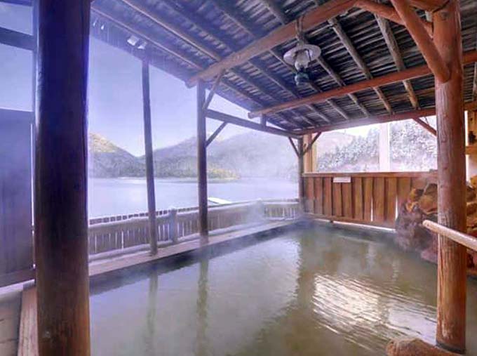 然別湖畔温泉ホテル風水 展望露天風呂画像