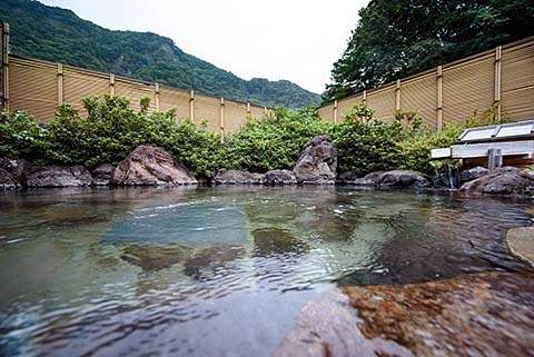 袋田温泉滝見の宿 豊年満作露天風呂画像