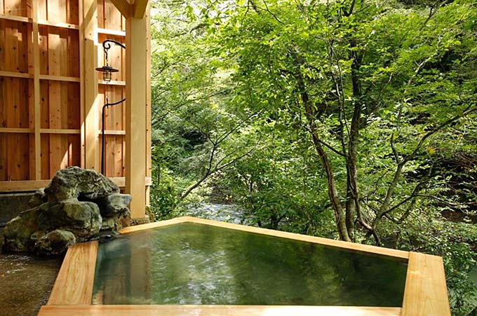 山中温泉 湯畑の宿 花つばき 露天風呂画像