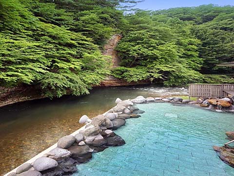 ホテル志戸平渓流露天風呂画像