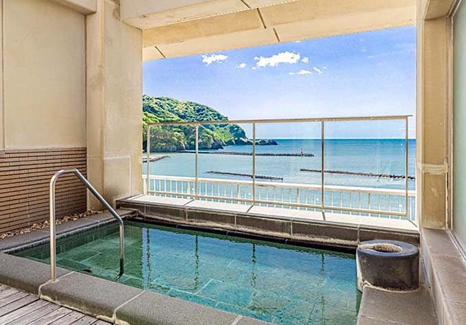 松崎温泉 公共の宿 伊豆まつざき荘 展望露天風呂画像