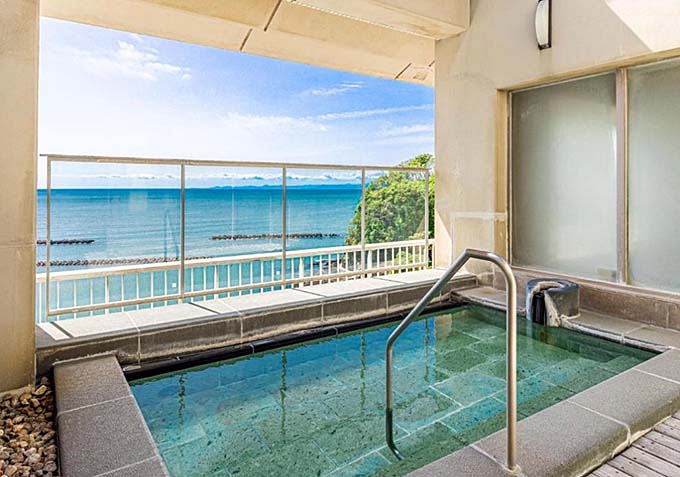 松崎温泉 公共の宿 伊豆まつざき荘 展望露天風呂画像