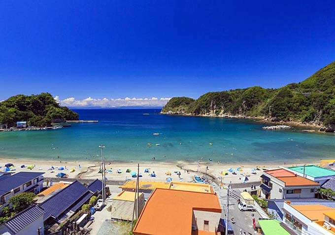 松崎海岸の夏画像