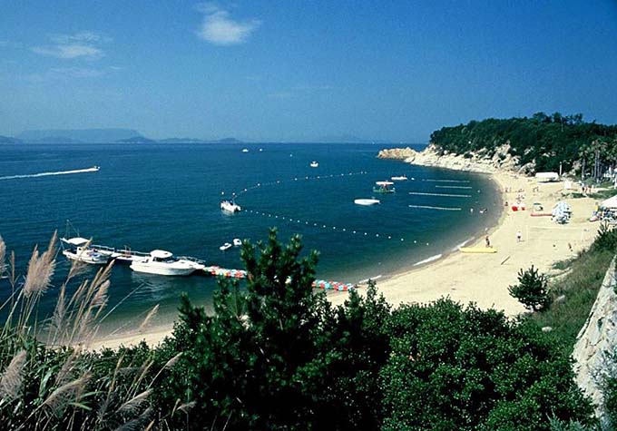 小豆島の美しい海岸画像