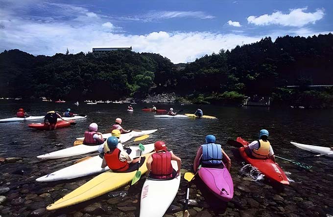 四万十川 カヌー大会画像