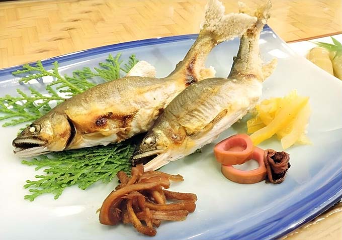 馬路温泉 コミュニティセンターうまじ アユの塩焼き画像