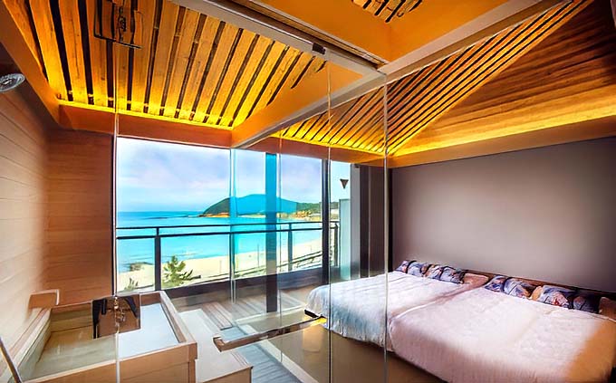 浅茂川浦島温泉 シーサイド佐竹 客室専用風呂付オーシャンビュー客室画像