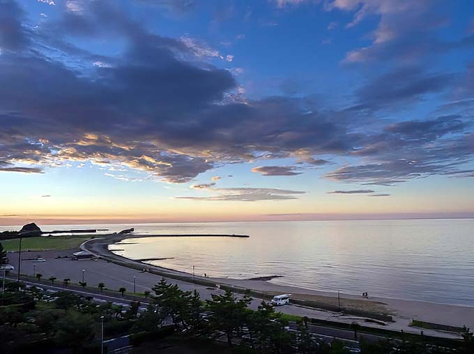 浅茂川浦島温泉 シーサイド佐竹 日本海夕陽画像