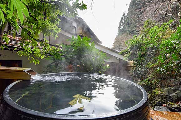大原温泉 京の民宿 大原の里 露天風呂画像