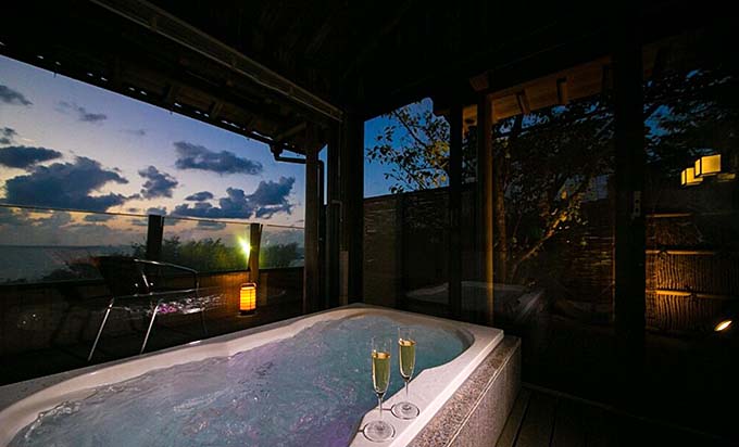 間人温泉 炭平 客室専用風呂画像