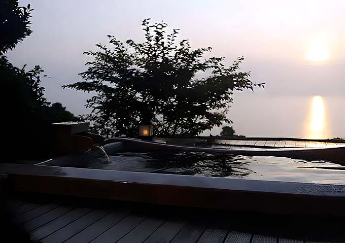 間人温泉 炭平 客室専用風呂画像