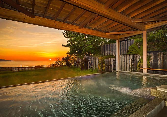 夕日ヶ浦温泉 一望館はなれ櫂 絶景露天風呂画像