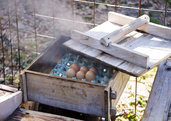 白鳥温泉 上湯 天然むし器画像