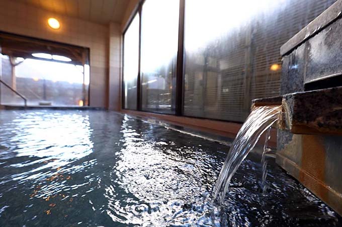 早太郎温泉 ホテルやまぶき 温泉湯口画像