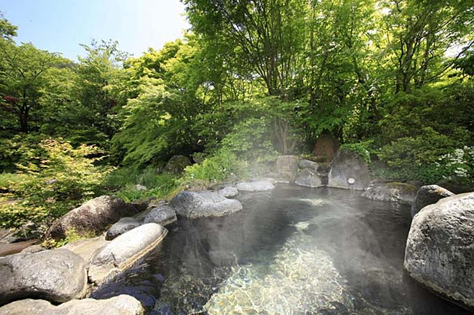 春日温泉 自然体験リゾート かすがの森 露天風呂画像