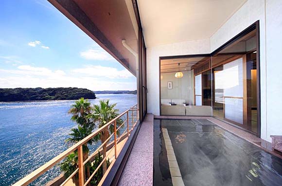 平戸温泉 平戸海上ホテル 客室専用露天風呂画像