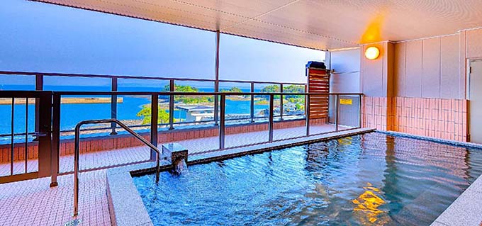 島原温泉 HOTELシーサイド島原 絶景露天風呂画像