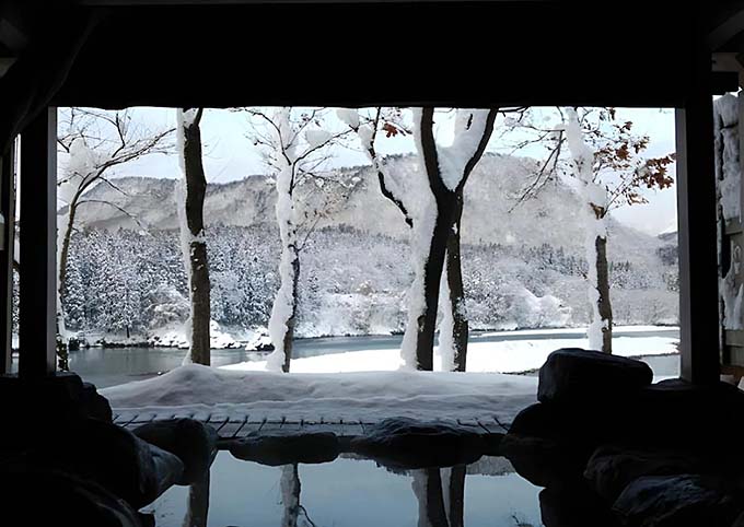 麒麟山温泉 雪つばきの宿 古澤屋 露天風呂画像