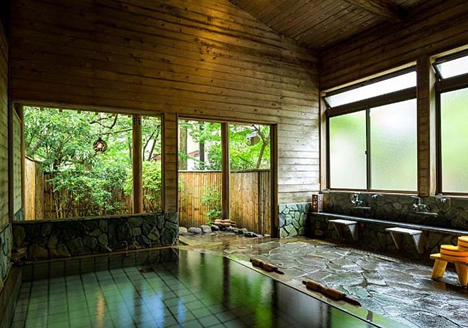 鷹ノ巣温泉 吊り橋と離れの宿 鷹の巣館 大浴場画像