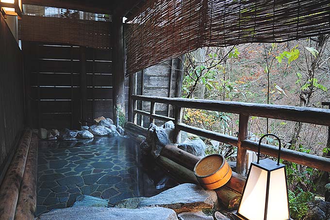 栃尾又温泉 自在館 露天風呂画像