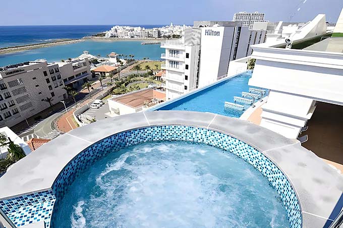 北谷温泉レクー沖縄北谷スパ＆リゾート 絶景ジャグジー画像