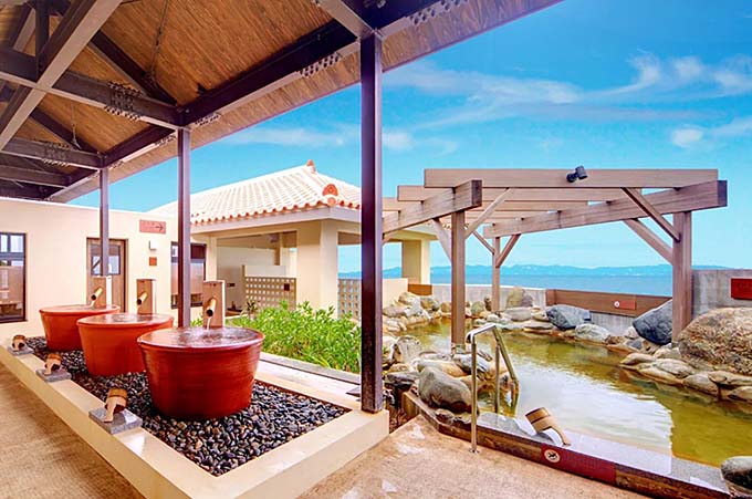 琉球温泉 龍神の湯 瀬長島ホテル 絶景露天風呂画像