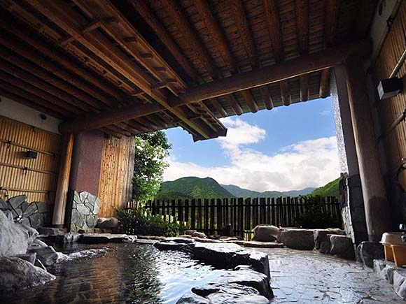古湯温泉 みはらしの宿 杉乃家 露天風呂画像