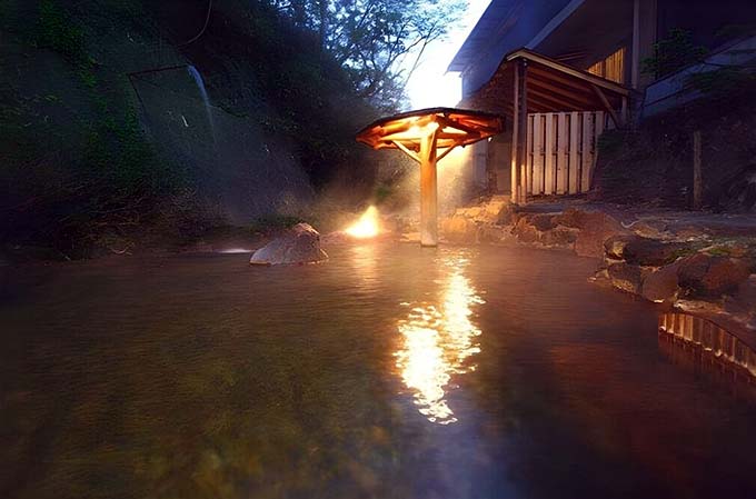 大丸温泉 大丸温泉旅館 露天風呂（混浴）画像