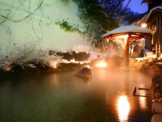 大丸温泉 大丸温泉旅館 露天風呂（混浴）画像