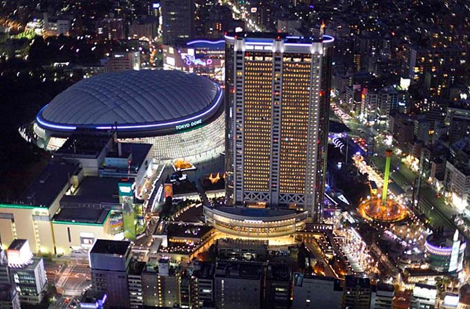 東京ドームホテル空撮画像
