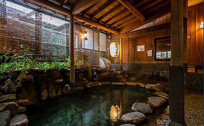 岩井温泉 山陰最古の湯 岩井屋 露天風呂画像